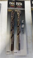 2 New Cobalt Drill bits