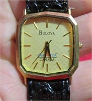 Bulova Quartz Canadian Union Award Watch Working