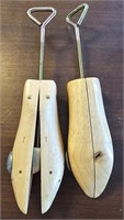 Pair of Vintage Wooden Shoe Stretchers - Marked 1