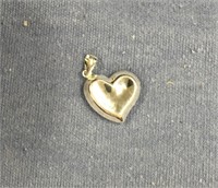 Sterling silver heart shaped pendant