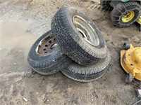 (3) 15" Trailer Tires and Rims