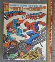 Superman vs Spiderman comic, large format