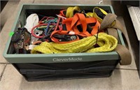 Tote full of Straps, Rope, Bungees & More