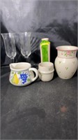 (6) Beautiful Vase & Glass bundle