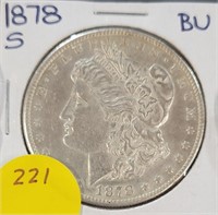 1878-S MORGAN SILVER DOLLAR