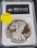 2023 SLABBED SILVER EAGLE DOLLAR