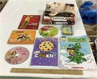 Kids 6 books, 3 DVDs & memory cards