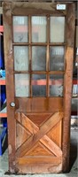 Vintage Wooden Door, 30" x 78". #OS.