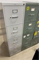 (2) 4-Drawer Metal Filing Cabinets