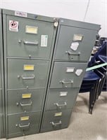 (2) 4- Drawer Filing Cabinets
