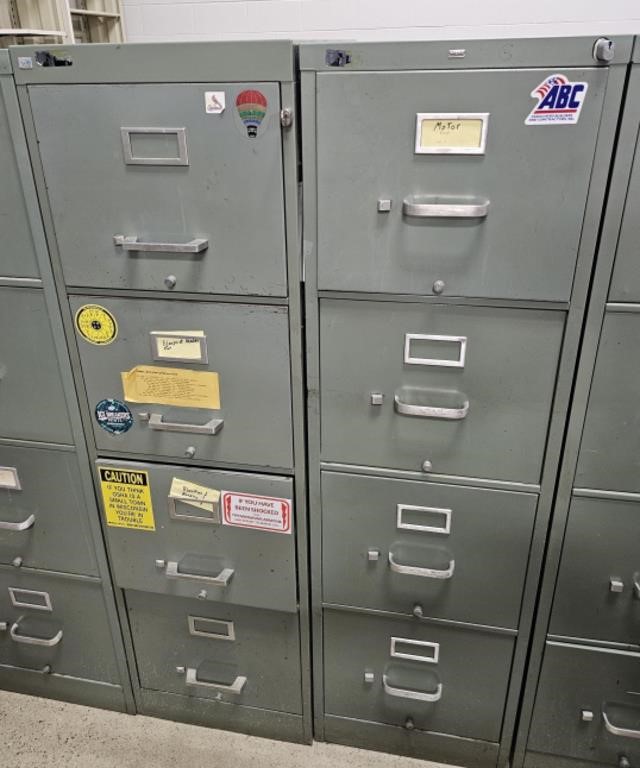 (2) 4- Drawer Filing Cabinets