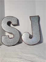 Home Accent Letters 'S' & 'J'