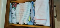 Drawer of dish towels