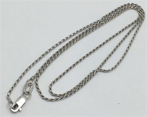 10k White Gold Chain Necklace