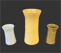 3 Logan Pottery Vases
