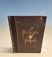 antique book - picturesque America - 1874