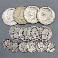 90% Silver Coins: Halfs, Quarters, Dimes