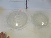 2 - Iris plates, up to 12" dia