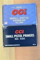 2 Boxes of CCI Small Pistol Primers