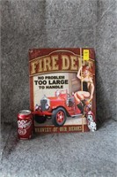 REPOP "FIRE DEPT" TIN SIGN