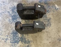 Pair Of Garden Tractor Weights