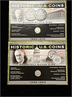 Historic US Coins Roosevelt & Barber Dimes