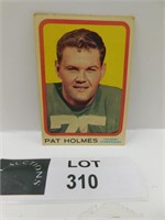 1963 TOPPS PAT HOLMS CFL FOOTBALL CARD