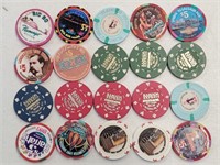 20 Various Laughlin Nevada Casino Chips