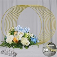 (35.5cm) 10 Pcs Floral Hoop Table Centerpiece