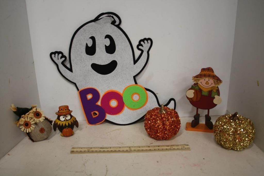 Fall Decor & Felt Ghost w/Boo