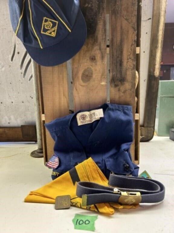 Cub Scout ~ shirt, cap, scarf, belt, promise coin