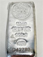 10oz Silver Bar .9999 Silver