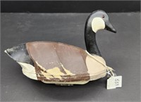 Mini Canvas Back Canada Goose Decoy Signed Rowell