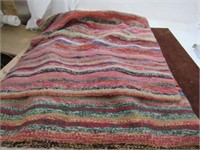 Woven Wool Country Throw Rug about 26 x 60