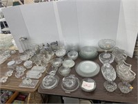 Vintage clear glassware