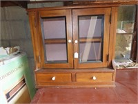 Wood cabinet w/2 drawers.