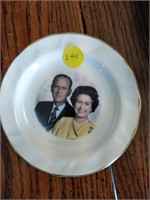 royal family Queen and prince Phillip argyle plate