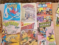 Super Hero Vintage Comic Books, Flash, Superboy