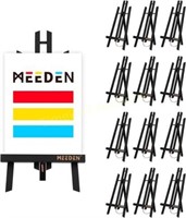 MEEDEN 12 Pack 16' Tabletop Easels  Pine Wood