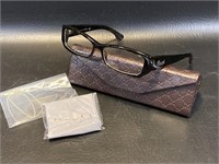 Gucci Reading Glasses, Case, Cloth & Extra Lenses