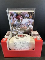 #20 Deron Cherry Autograph KC Chiefs Football &