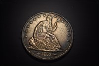 1873 Seated Liberty Arrows .50