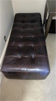 Large  brown ottoman  approximately 60? x 25?