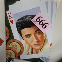 KOAST METAL ELVIS SIGN 13 X 16