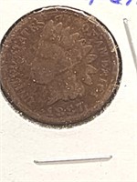 1887 Indian Head penny