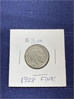 1928 buffalo nickel coin