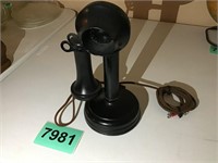 Vintage Black Table Top Phone