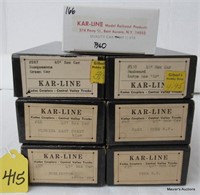 7 Kar-Line Freight Car Kits, OB