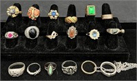 Lot of Misc. Costume Rings - Some Custom Made