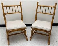 Rattan Chair Pair